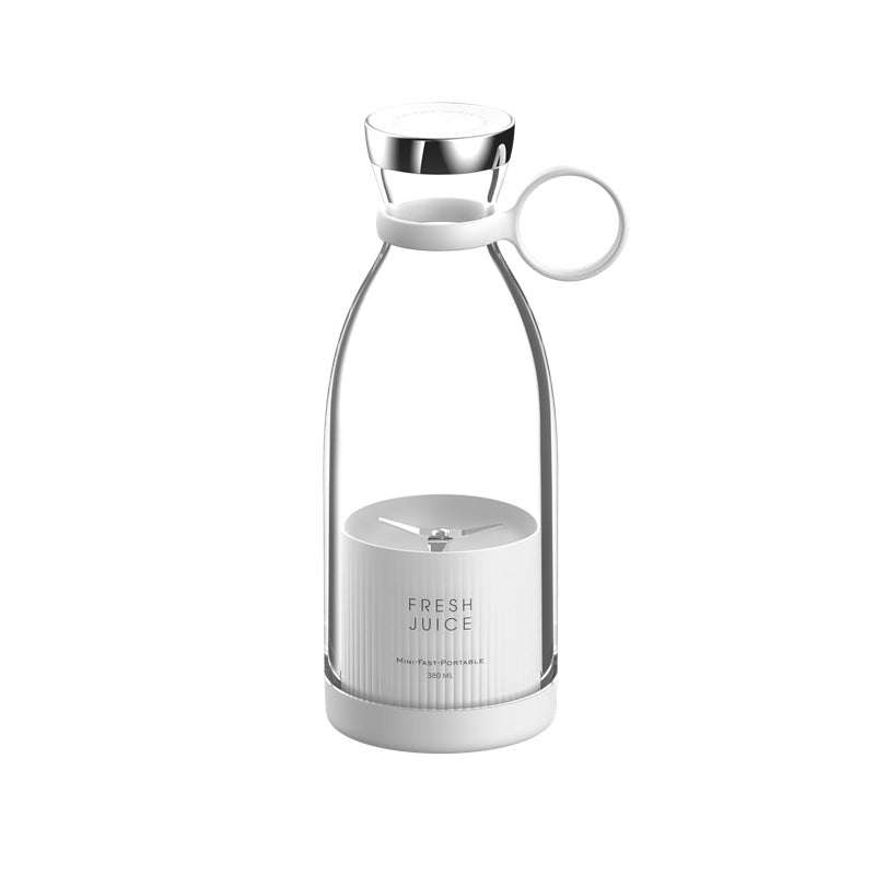 Compact portable electric blender and fruit juicer for smoothies and fresh juice on-the-go